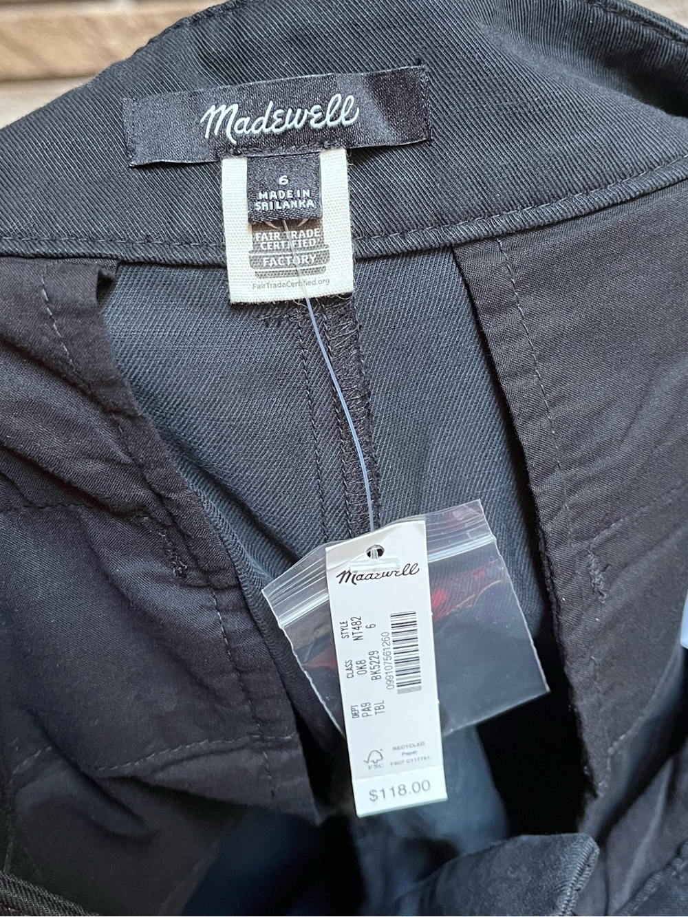 Madewell Harlow Wide Leg Pants Black Size 6 NWT - Picture 10 of 15